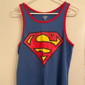 Men’s DC Comic Superman ringer tank, Small